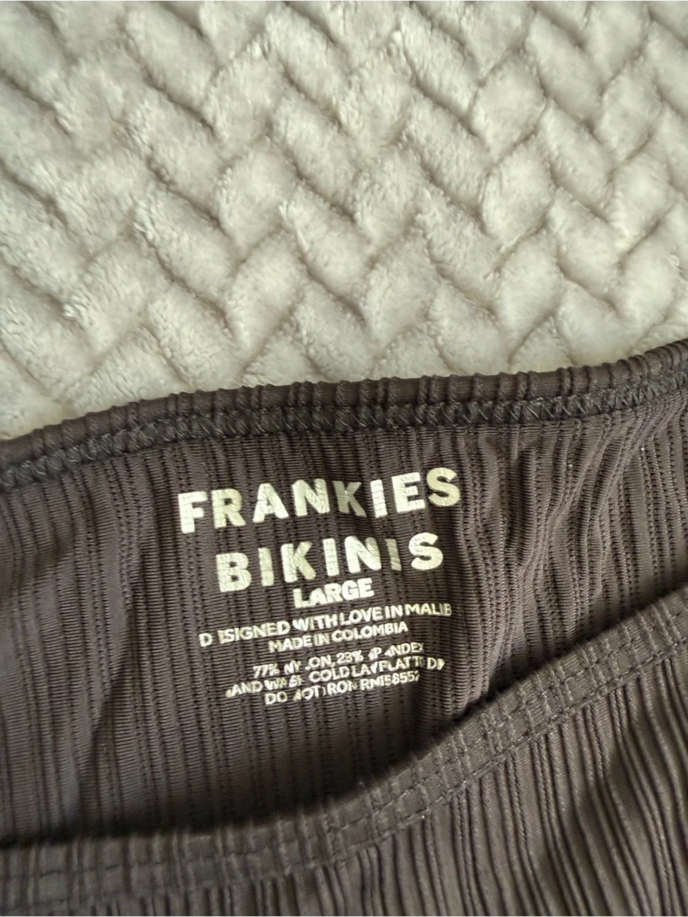 Frankie’s bikinis ribbed tankini